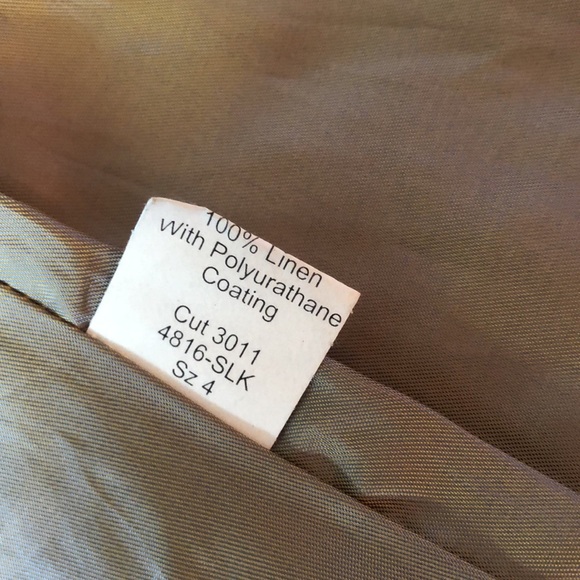 Emil Rutenberg Collection Silver Metallic Linen Jacket Size 4 - Picture 7 of 8